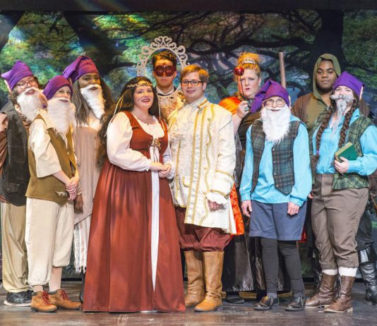 The cast of KCC's 2016 Opera Workshop production "Snow White: The Opera."