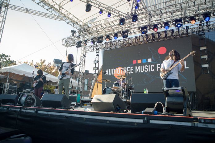 A band performs during the 2017 Audiotree Music Festival.