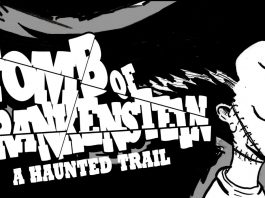 Multimedia image promoting event, "Tomb of Frankenstein"