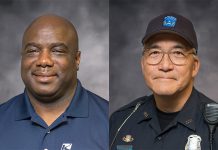 Kellogg Community College’s Chief of Public Safety Austin Simons, left, and Public Safety Operations Manager Marc Pierce.