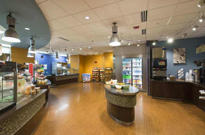 Panoramic view of the Bruin Bistro.