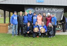 Group photo of the cross-country runners.