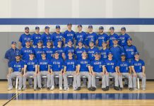 Group photo of KCC's 2019 baseball team.