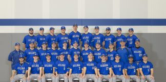 Group photo of KCC's 2019 baseball team.