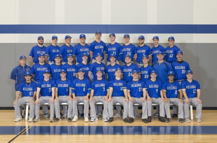 Group photo of KCC's 2019 baseball team.