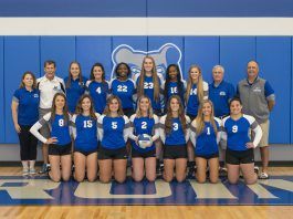KCC’s 2019 women’s volleyball team. Photo courtesy of Kellogg Community College.