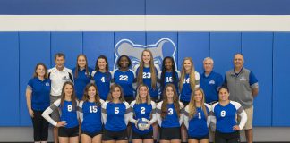 KCC’s 2019 women’s volleyball team. Photo courtesy of Kellogg Community College.