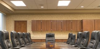 Board room in the Roll Building of KCC's North Ave. campus