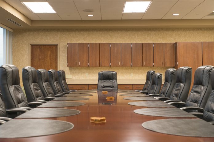 Board room in the Roll Building of KCC's North Ave. campus