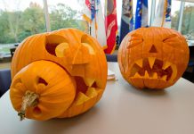 picture of carved pumpkins