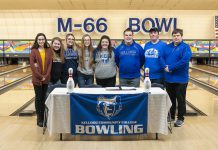 KCC bowling team pose for a photo