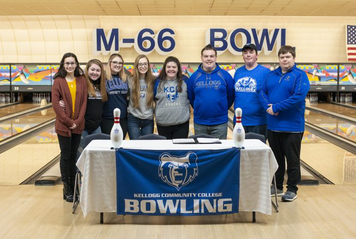 KCC bowling team pose for a photo