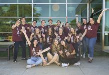 A group photo of KCC's 2021-22 Gold Key and Board of Trustee scholarship recipients.