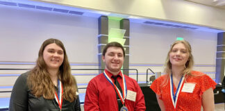 Raylene Bosier, Brent Runyon and Ella Smith.