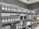 Boxes stacked on shelves in the KCC archives.